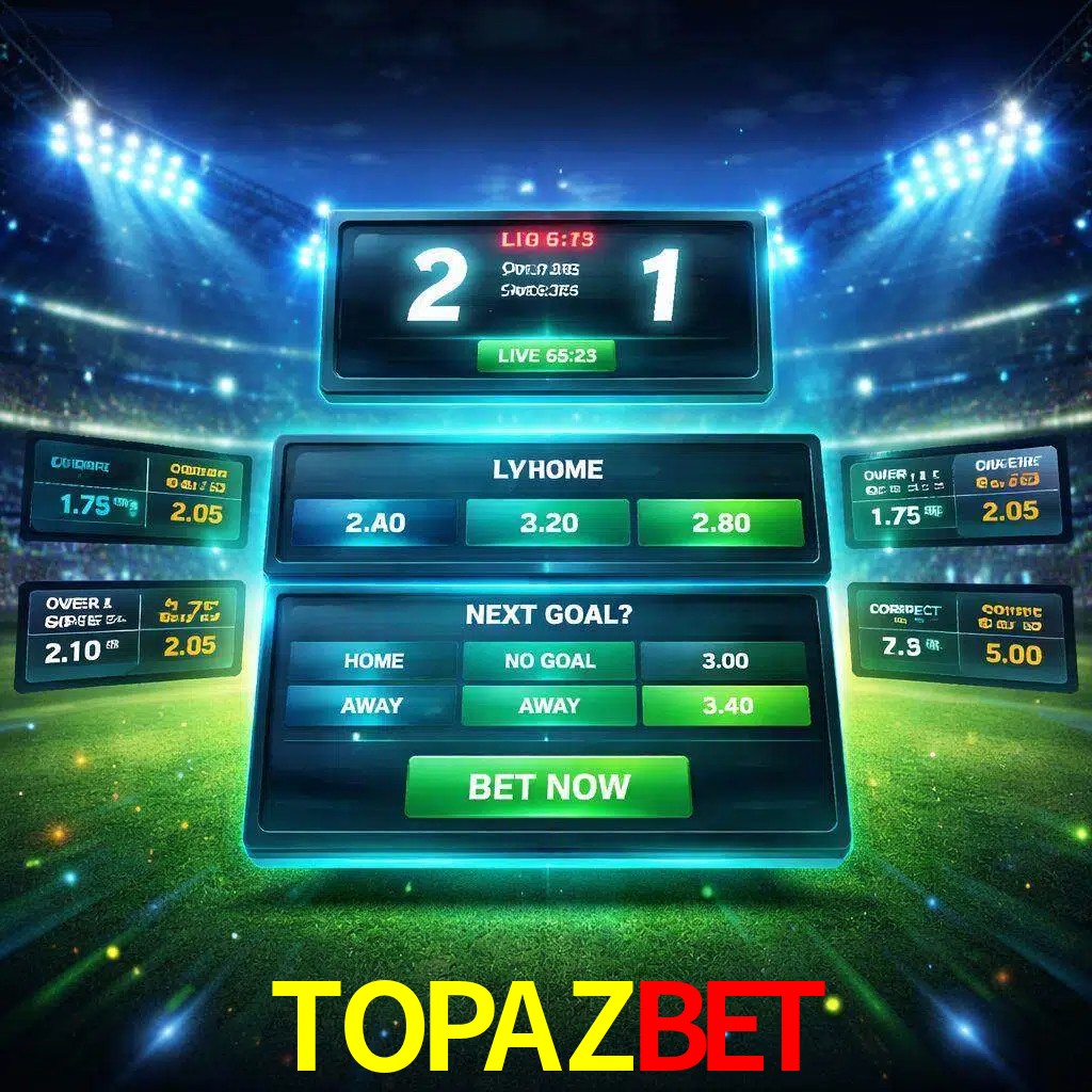 Vista de apuestas en vivo TOPAZBET durante un partido en curso